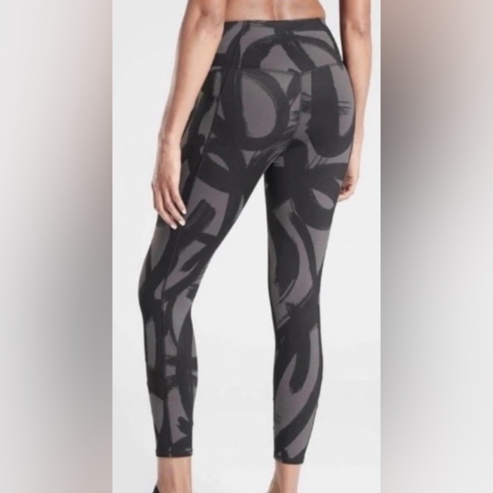 Athleta Black Patterned Leggings
